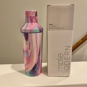 Simple Modern 20oz cocktail shaker with lid Opal Tide NWT